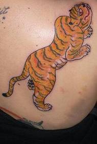 Uzorak za tetovažu orijentalnog tigra u boji