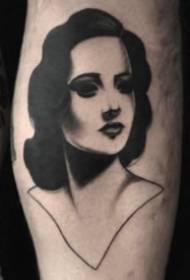 Gruppo nero di immagini di tatuaggi di ragazze