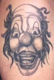 Zli crni klaun tetovaža uzorak