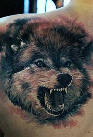 Váll üvöltő Farkas tetoválás minta