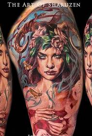 Barbola's realistic and fantasy tattoo designs