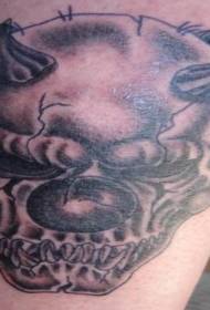 Horny scary clown tattoo pattern