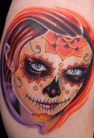 Руда смерть дівчина татуювання візерунок