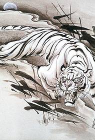 Modellu di tatuaggi di tigre Geisha per tutti