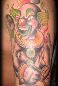 Braccio modello tatuaggio clown malvagio