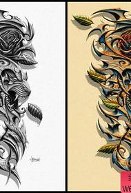 Veľmi populárny európsky a americký 3D rukopis pre tetovanie