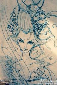 Tattoo show picture recommend a geisha tattoo line drawing picture