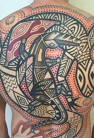 Napaka-inspirasyon ng orihinal na pattern ng tattoo ng nilalang mula sa tattoo artist na Lu