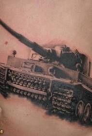 trbuh realističan uzorak tetovaža tenka