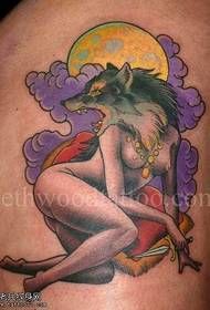 Assassin vlčí žena tetování vzor