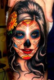 Nagy kar festett barna halál lány tetoválás minta