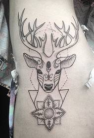 Modello di tatuaggio magico stile minimalista nero