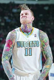 Birdman Anderson is tattooed except face