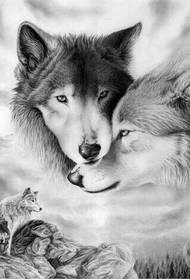 Различные рисунки с изображениями татуировок волков