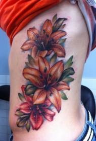 ʻāwīwī ʻākau ʻāwili maoli lily tattoo pattern