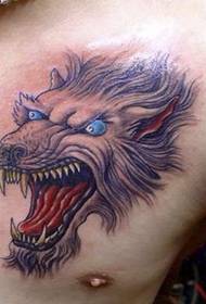 Modèl Tattoo nan san Wolf tèt Tattoo Modèl chwazi milti-Foto