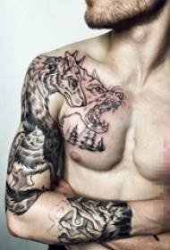 Различни креативни модели на тетоважи кои доминираат во врска со волците