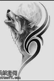Maniskri coyote modèl tatoo