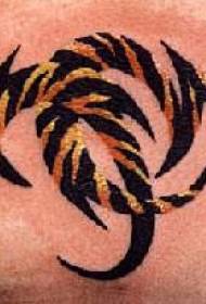 Ŝablono de tatuaje de triba tigro