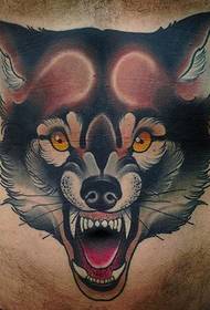 Foto di un tatuaggio animale arrabbiato e ruggente da Diego