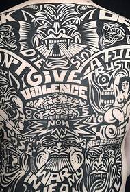 თამამი შავი ქუჩის სტილის ტექსტის ნიმუში tattoo სურათი