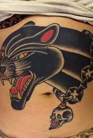 Uzorak tetovaže trbušnog vuka