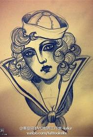 Foto di manoscritto tatuaggio ragazza