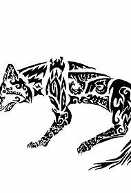 أسود الذئب الوشم الطوطم مخطوطة