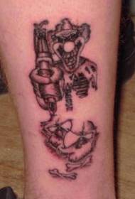 Clown tatuering konstnär tatuering mönster