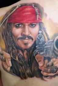 Character portrait tattoo cool and individual character portrait tattoo pattern