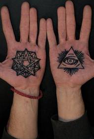 Tysk tatovør GERD klassisk palm totem tatovering
