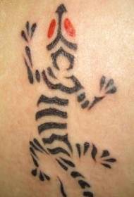 рамена црна минималистички узорак тигрова гуштера