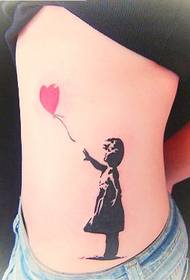 повітряна куля дівчина татуювання візерунок