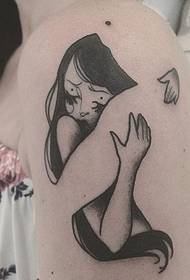 Modello di tatuaggio personalizzato abbraccio creativo da Luke Rezia
