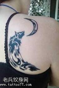 Vzorec tetovaže Wolf totem