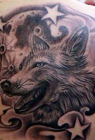 Loko Tattoo Wolf: Karaoty Wolf Pentagram Tattoo Tattoo Sary