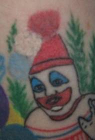 Libog ang sumbanan nga cute nga tambok sa clown tattoo