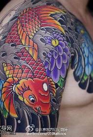 Haurua o te tattoo Half-Jin 鲤