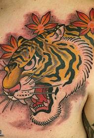 Borst tijger tattoo patroon