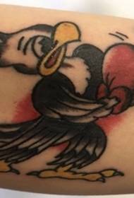 tatuaggio a colori boxe tradizionale tatuaggio aquila tatuaggio cartone animato piccolo quadro