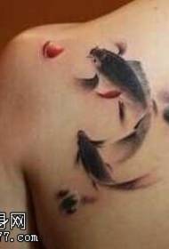 back double squid tattoo tattoo