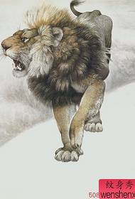 獅子紋身圖案