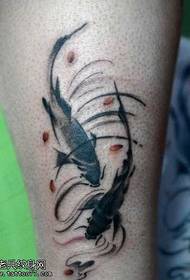 Modello di tatuaggio di calamari stile inchiostro