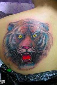 skulder tigerhoved tatoveringsmønster