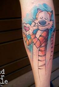 Shant Cartoon Tiger Tattoo Pattern