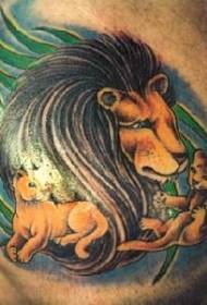 warna dada singa tatu corak bangga