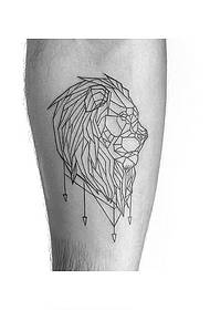 Pattern di tatuaggi di armatura di leone