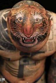 Patró de tatuatge de tigre de cap