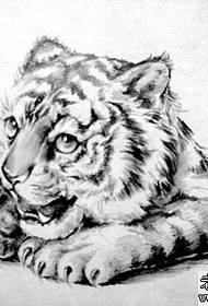 візерунок татуювання тигра: візерунок татуювання на голові тигра