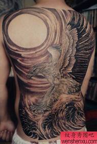 modello di tatuaggio cool aquila posteriore piena